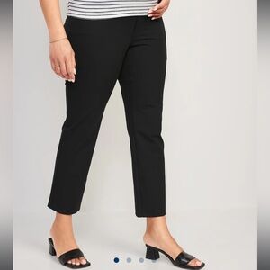 Maternity Full Panel Pixie Ankle Pants - size 6 Black Jack